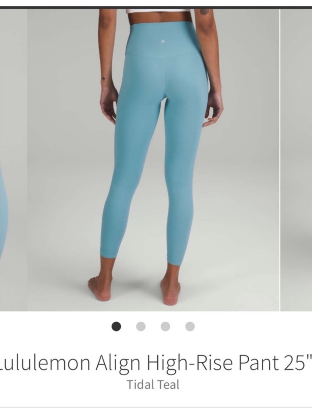 Lululemon Align High Rise Pants 25" Tidal Teal Sz 6 - Picture 2 of 11